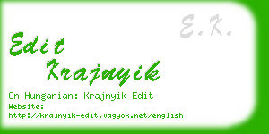 edit krajnyik business card